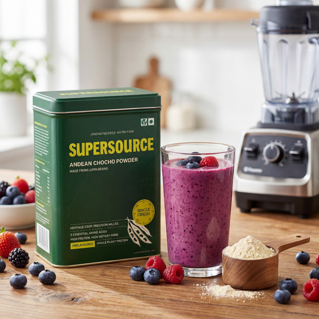 Supersource Chocho Powder in smoothie